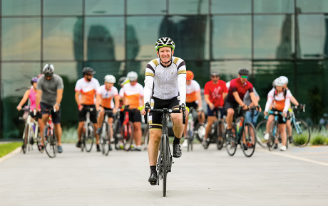 Doug Ullman on a bike