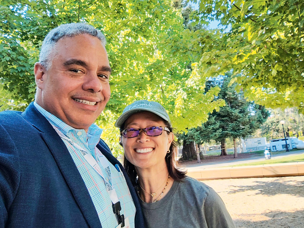 Kaui Chun DeMarzo ’89 & Adam Frankel ’89