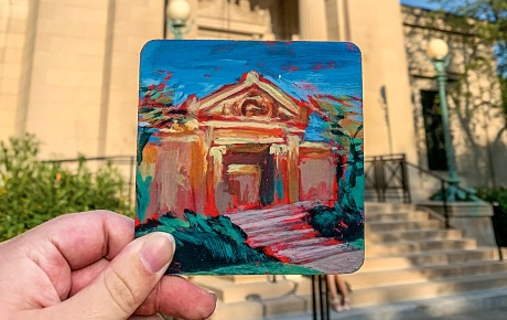 Photo/painting: Hadley McCormack &rsquo;27 