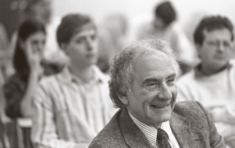 Archival image of Leon Cooper smiling.