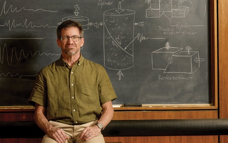 portrait of Michael Blanpied in the classroom